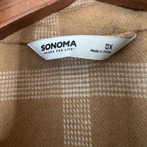 Sonoma Goods For Life Plaid Utility Shacket Jacket - Picture 7 of 8